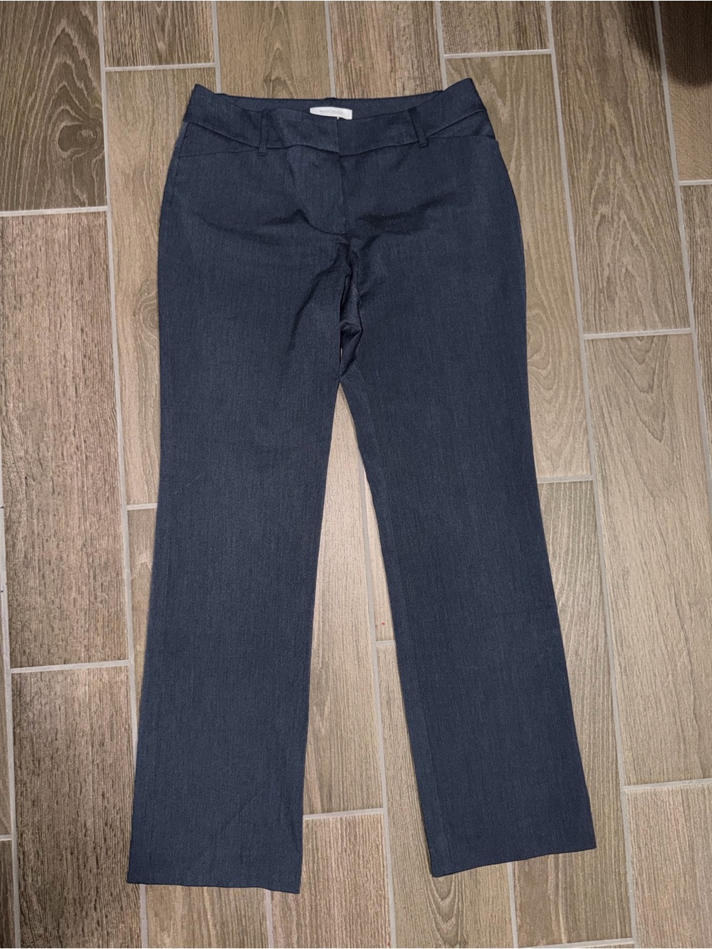 White House Black Market Dark Navy Straight-Leg Dress Pants
